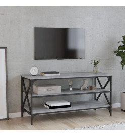 Meuble TV Sonoma gris 100x40x50 cm Bois d'ingénierie