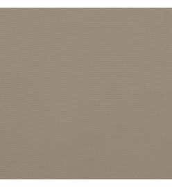 Coussins de chaise à dossier haut lot de 2 taupe tissu oxford