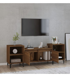 Meuble TV Chêne marron 160x35x55 cm Bois d'ingénierie