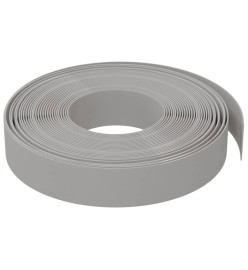 Bordures de jardin 5 pcs gris 10 m 10 cm polyéthylène