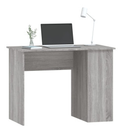 Bureau sonoma gris 100x55x75 cm bois d'ingénierie