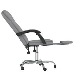 Fauteuil inclinable de bureau Gris clair Tissu