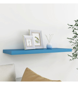 Étagère murale flottante Bleu 80x23,5x3,8 cm MDF