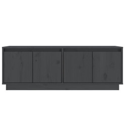 Meuble TV Gris 110x34x40 cm Bois de pin massif