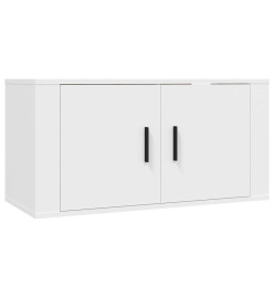 Ensemble de meubles TV 2 pcs Blanc Bois d'ingénierie