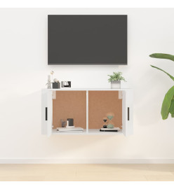 Meuble TV mural Blanc 80x34,5x40 cm