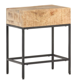 Table d'appoint 40x30x50 cm Bois massif de manguier brut