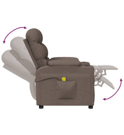 Fauteuil de massage Taupe Tissu