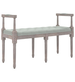 Banc Gris clair 110x40x70 cm Velours