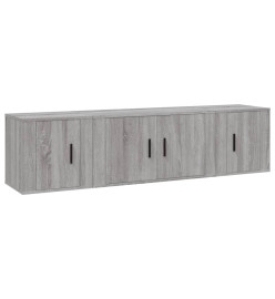 Ensemble de meubles TV 3 pcs Sonoma gris Bois d'ingénierie