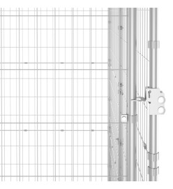 Chenil extérieur Acier galvanisé avec toit 16,94 m²