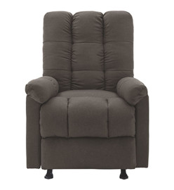 Fauteuil de massage inclinable Taupe Tissu