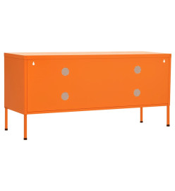 Meuble TV Orange 105x35x50 cm Acier