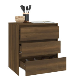 Buffet Chêne marron 70x41x75 cm Bois d'ingénierie