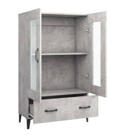 Buffet Gris béton 70x31x115 cm Bois d'ingénierie