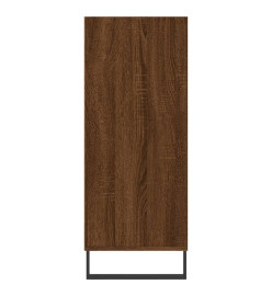 Buffet haut chêne marron 57x35x90 cm bois d'ingénierie