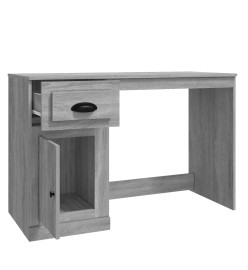 Bureau avec tiroir sonoma gris 115x50x75 cm bois d'ingénierie