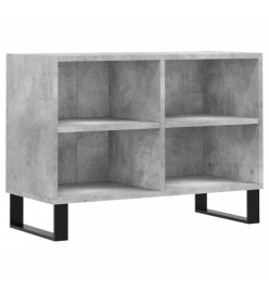 Meuble TV gris béton 69,5x30x50 cm bois d'ingénierie