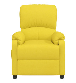 Fauteuil électrique de massage Jaune clair Tissu