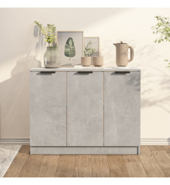 Buffet Gris béton 90,5x30x70 cm Bois d'ingénierie