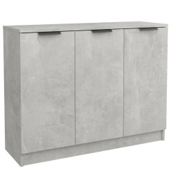 Buffet Gris béton 90,5x30x70 cm Bois d'ingénierie