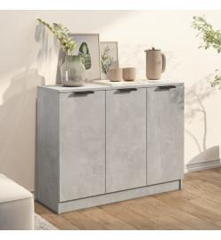 Buffet Gris béton 90,5x30x70 cm Bois d'ingénierie