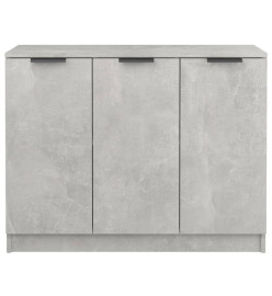 Buffet Gris béton 90,5x30x70 cm Bois d'ingénierie