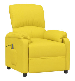 Fauteuil de massage Jaune clair Tissu