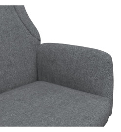 Chaise de relaxation Gris foncé Tissu