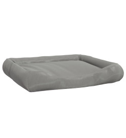 Coussin avec oreillers pour chien Gris 115x100x20 cm Tissu