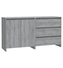 Buffets 2 pcs Sonoma gris Bois d'ingénierie