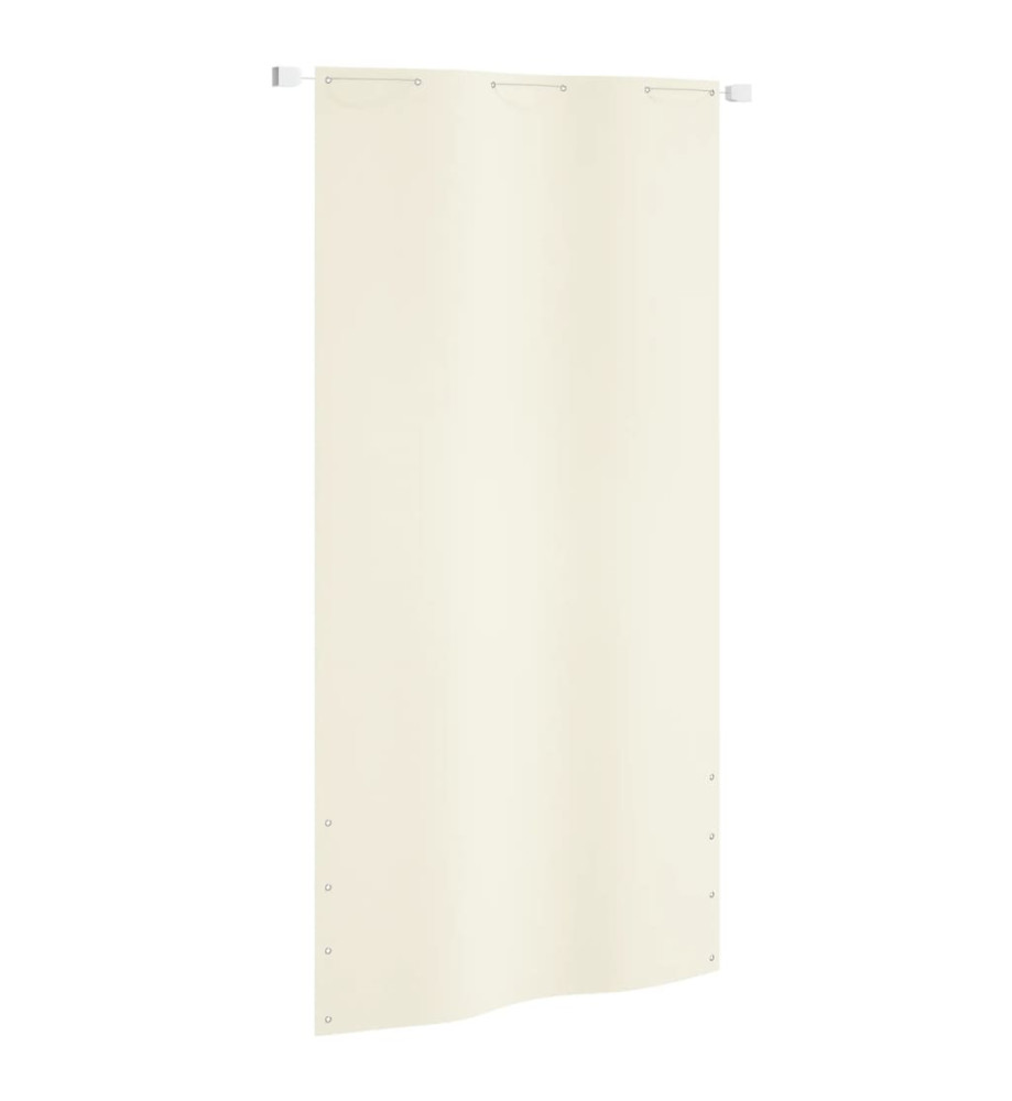 Écran de balcon Crème 120x240 cm Tissu Oxford