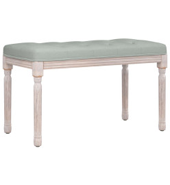 Banc Gris clair 80x40x49 cm Velours