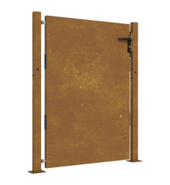 Portail de jardin 105x155 cm acier corten