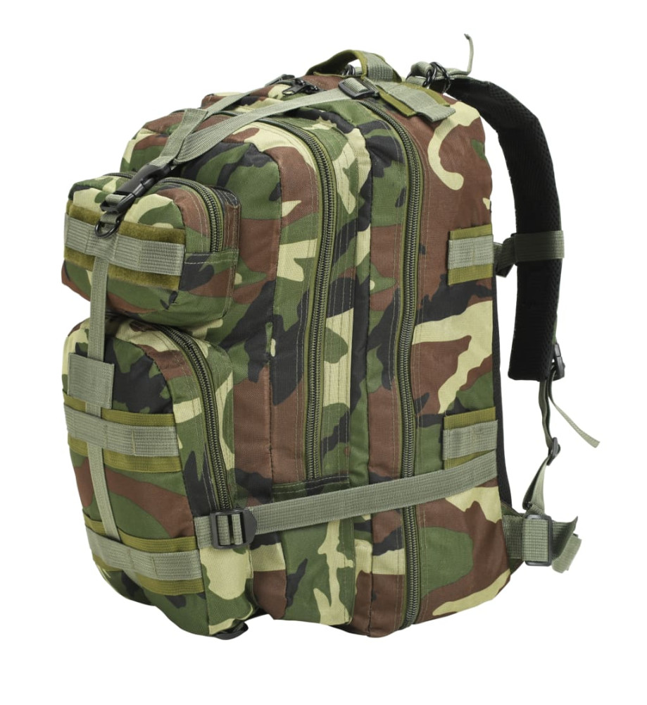 Sac à dos en style d'armée 50 L Camouflage