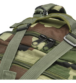 Sac à dos en style d'armée 50 L Camouflage