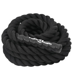 Corde de combat noir 9 m 6,8 kg polyester