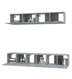 Ensemble de meubles TV 5 pcs Sonoma gris Bois d'ingénierie