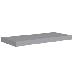 Étagères murales flottantes 2 pcs Gris 60x23,5x3,8 cm MDF