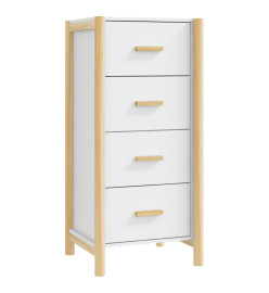 Buffet haut Blanc 42x38x90 cm Bois d'ingénierie