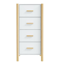 Buffet haut Blanc 42x38x90 cm Bois d'ingénierie