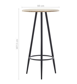 Ensemble de bar 3 pcs Plastique Noir