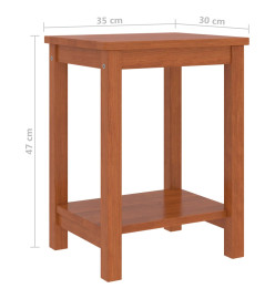 Table de chevet Marron miel 35x30x47 cm Bois de pin massif