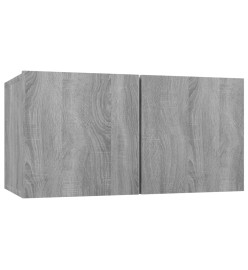 Ensemble de meubles TV 4 pcs Sonoma gris Bois d'ingénierie