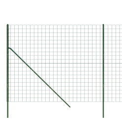 Clôture en treillis métallique vert 2,2x25 m acier galvanisé