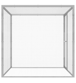 Cage pour chat 1,5x1,5x1,5 m Acier galvanisé