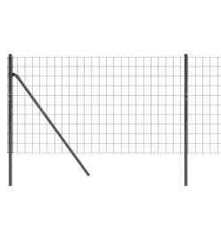 Clôture en treillis métallique anthracite 0,8x25 m