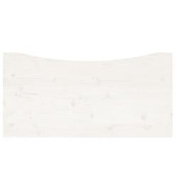 Dessus de bureau blanc 110x55x2,5 cm bois massif de pin