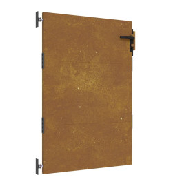 Portail de jardin 85x150 cm acier corten