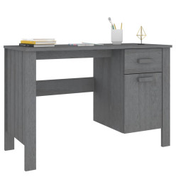 Bureau HAMAR Gris foncé 113x50x75 cm Bois massif de pin